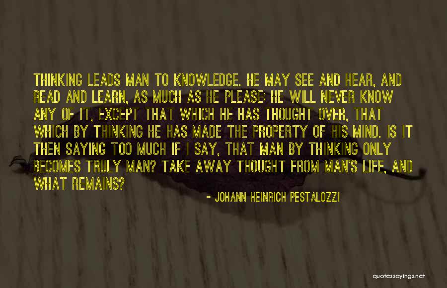 Johann Pestalozzi Quotes By Johann Heinrich Pestalozzi