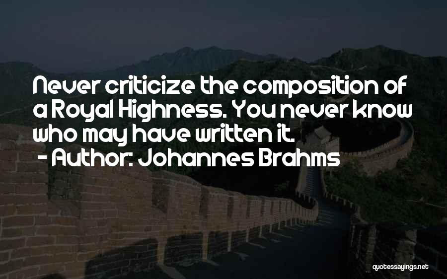 Johannes Brahms Quotes 1216571