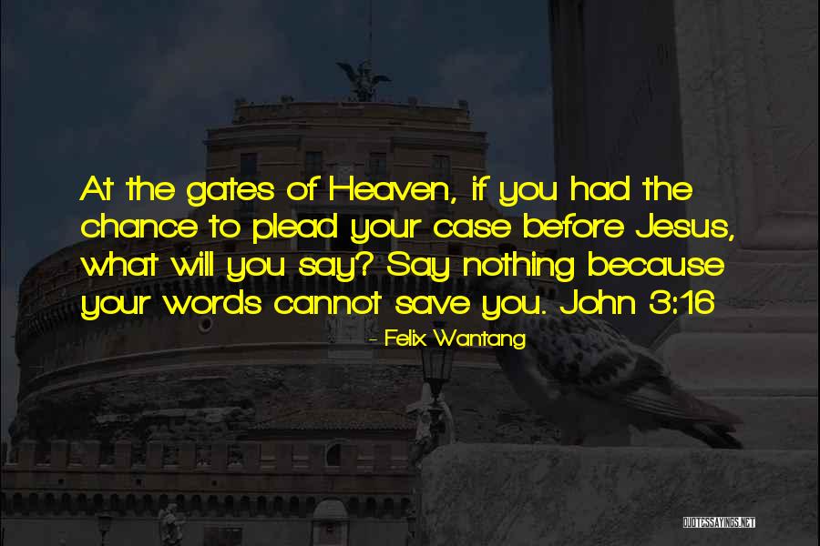 John 3 16 Bible Quotes By Felix Wantang