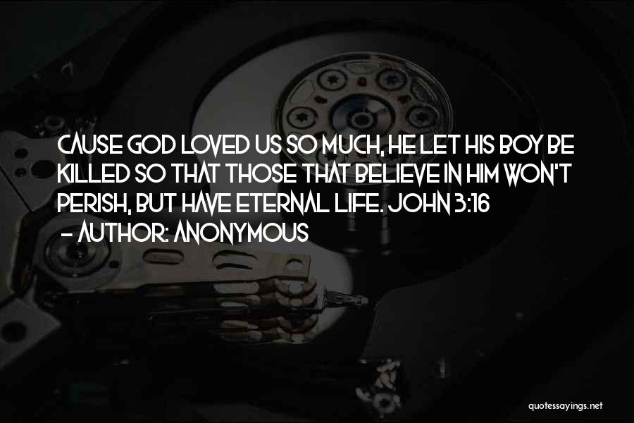 John 3 16 Quotes By Anonymous