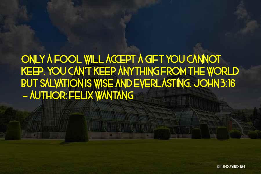 John 3 16 Quotes By Felix Wantang