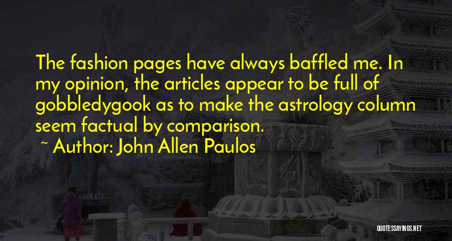 John Allen Paulos Quotes 1686585