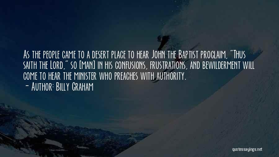 John Baptist Quotes By Billy Graham