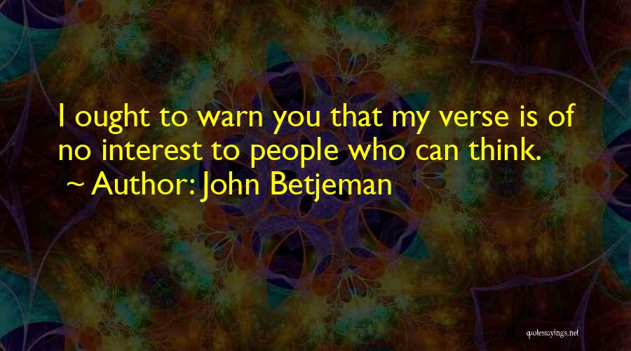 John Betjeman Quotes 830565