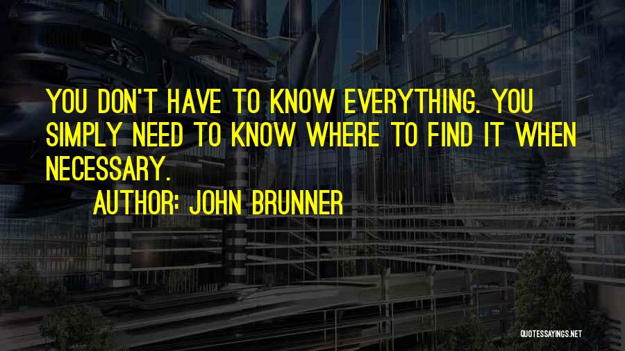 John Brunner Quotes 2241899