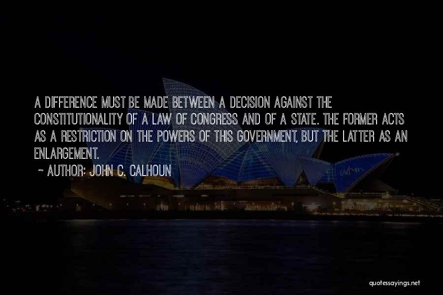 John C. Calhoun Quotes 278444