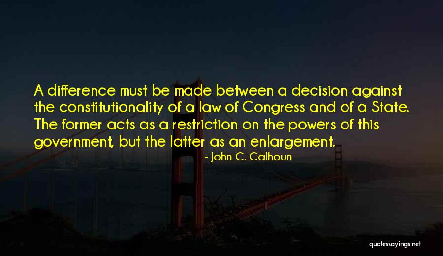 John Calhoun Quotes By John C. Calhoun John Calhoun Quotes By John C. Calhoun
