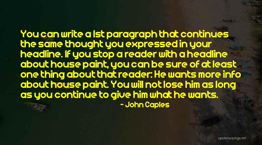 John Caples Quotes 1981745 John Caples Quotes 1981745