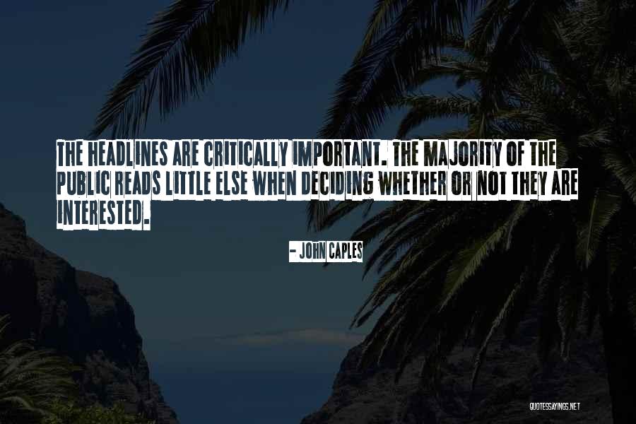 John Caples Quotes 254904