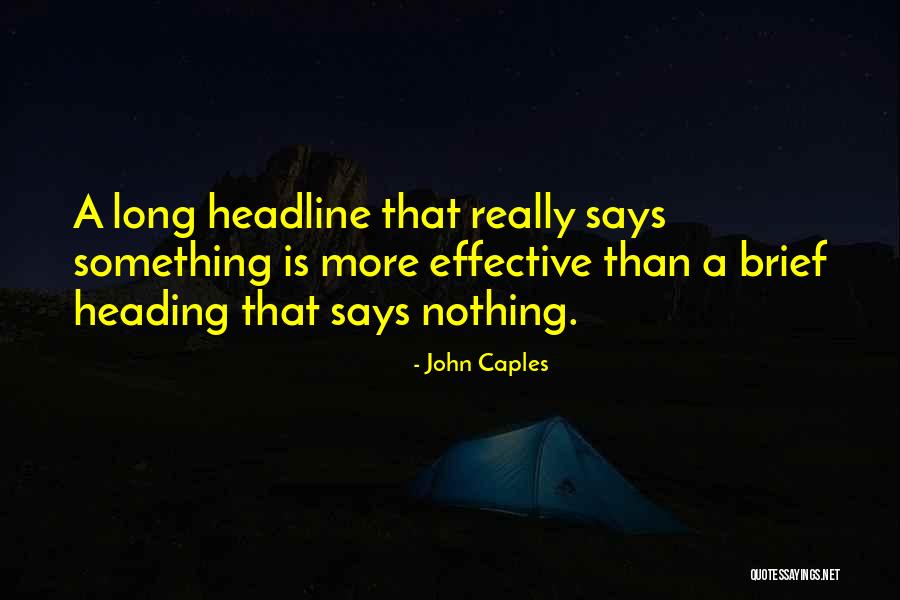 John Caples Quotes 568269 John Caples Quotes 568269