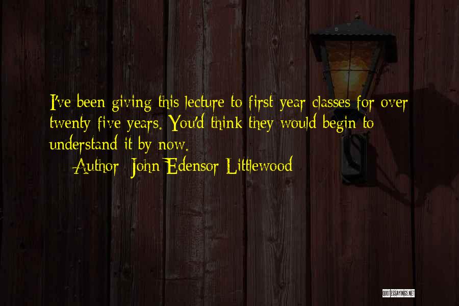 John Edensor Littlewood Quotes 1820657