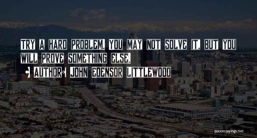 John Edensor Littlewood Quotes 411248