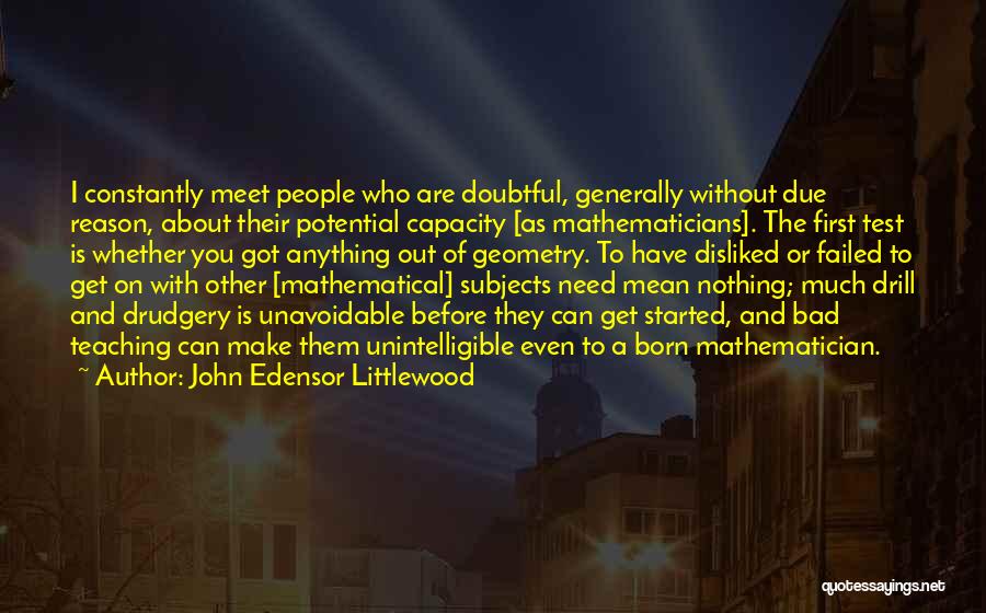 John Edensor Littlewood Quotes 789911