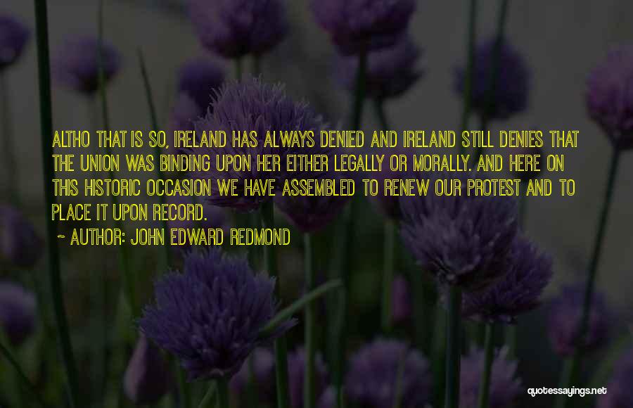 John Edward Redmond Quotes 1623454