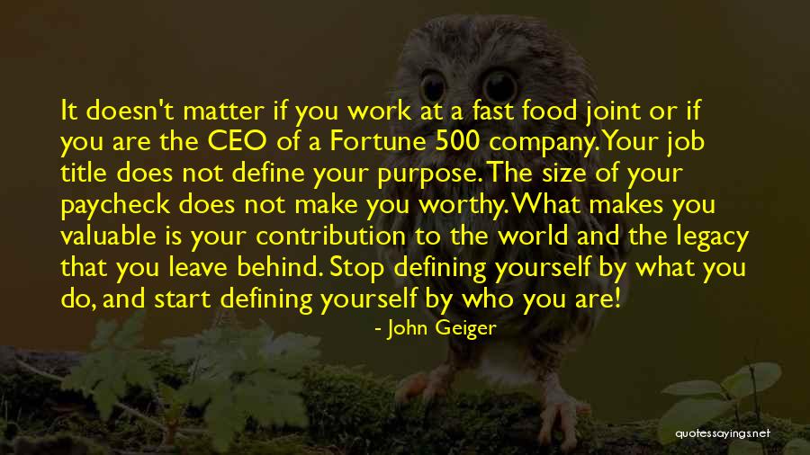 John Geiger Quotes 2100416