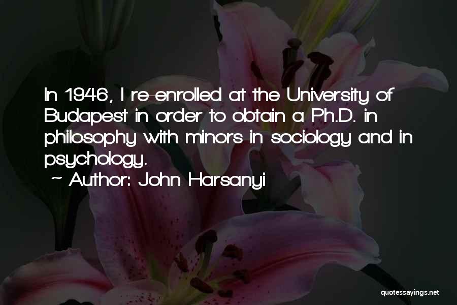 John Harsanyi Quotes 567368