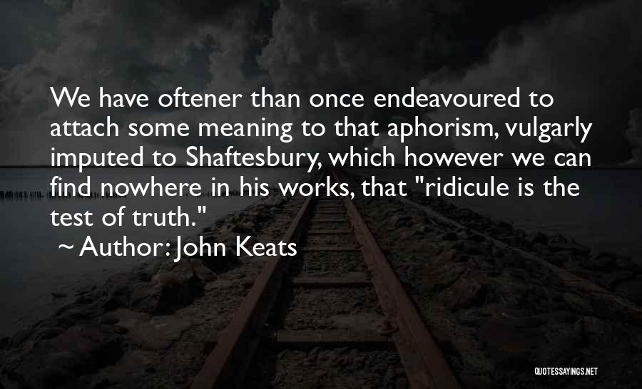 John Keats Quotes 804777