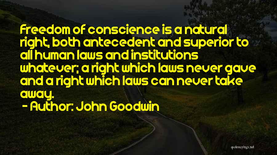 John Laws Quotes By John Goodwin