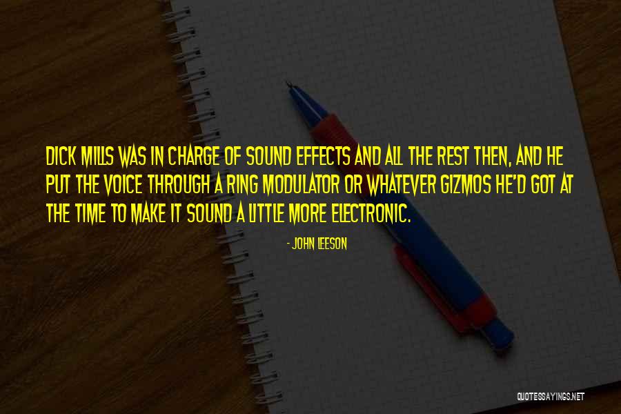 John Leeson Quotes 940906 John Leeson Quotes 940906