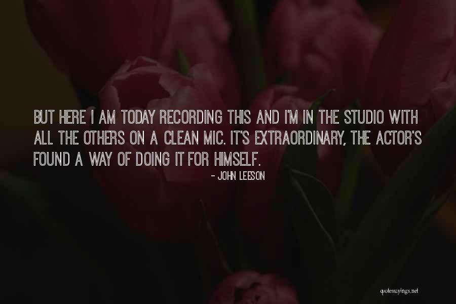 John Leeson Quotes 988267 John Leeson Quotes 988267