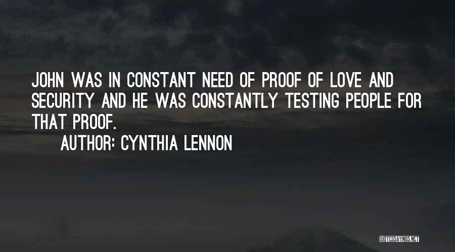 John Lennon Cynthia Quotes By Cynthia Lennon