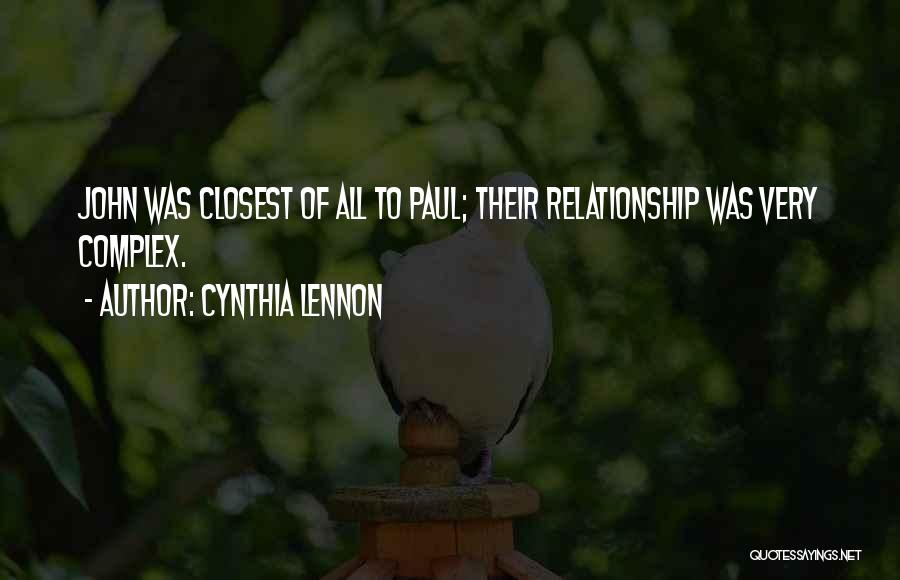 John Lennon Cynthia Quotes By Cynthia Lennon