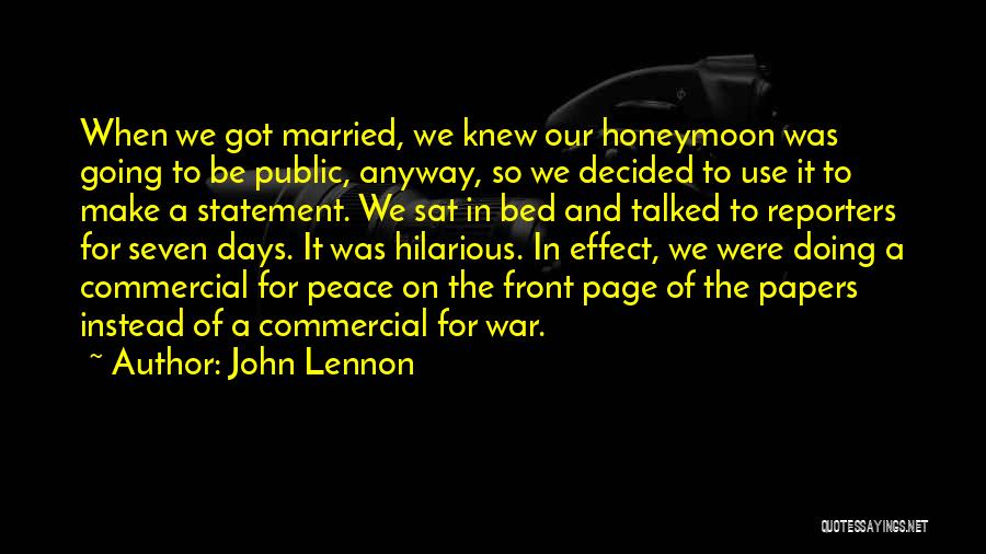 John Lennon Peace Quotes By John Lennon