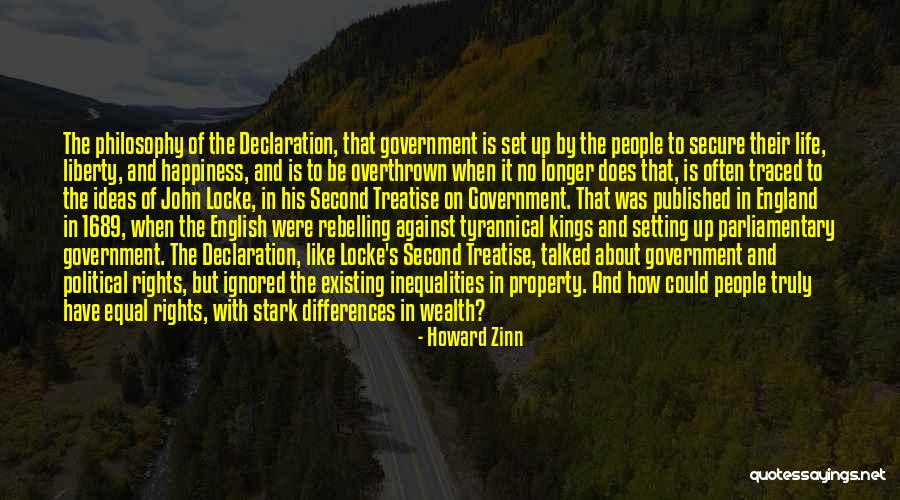 John Locke Second Treatise Of Government Property Quotes By Howard Zinn