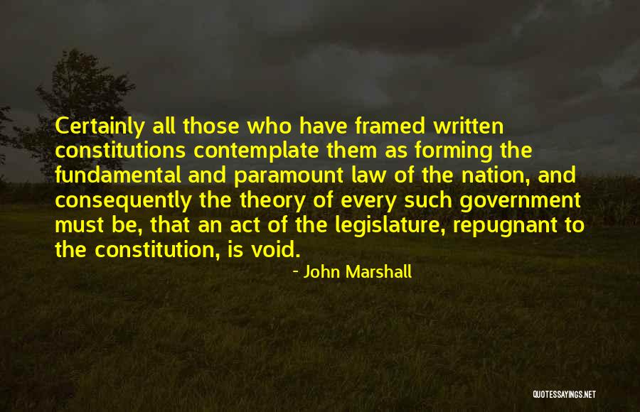 John Marshall Quotes 489455