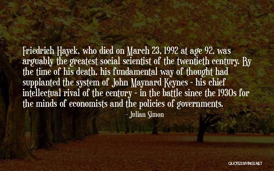 John Maynard Quotes By Julian Simon