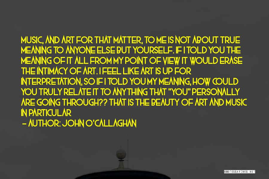 John O'Callaghan Quotes 211253