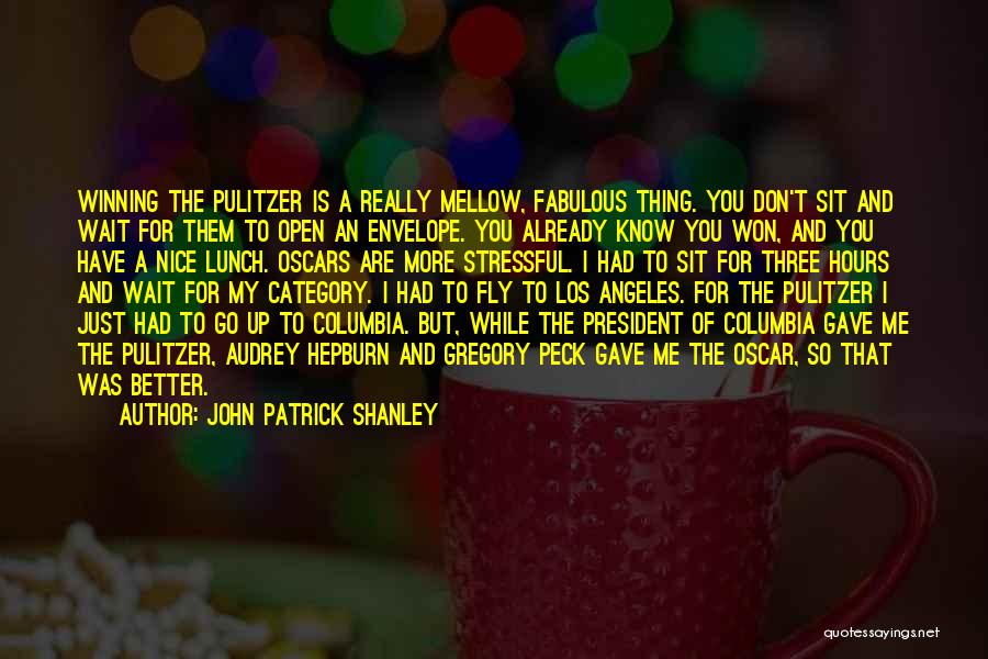 John Patrick Shanley Quotes 649996