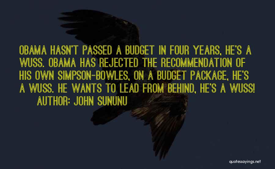 John Simpson Quotes By John Sununu