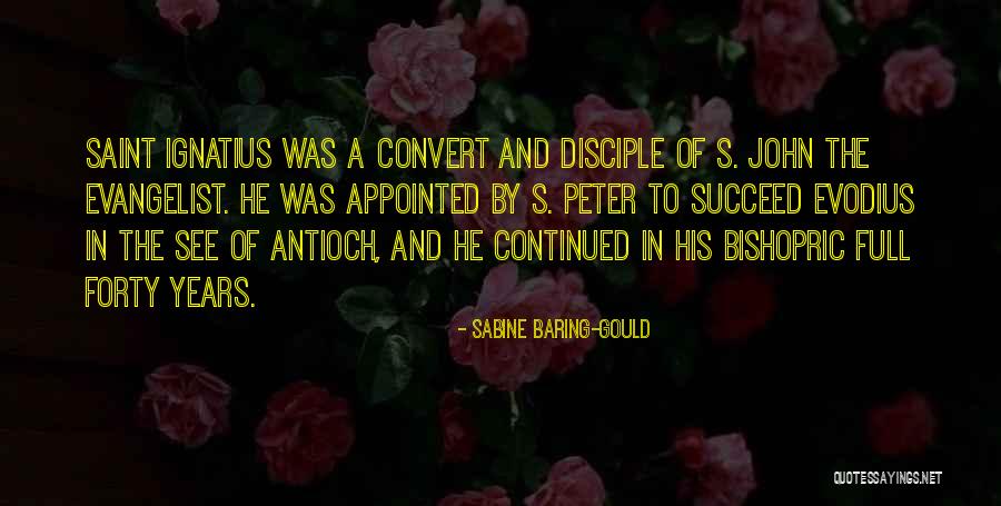 John The Disciple Quotes By Sabine Baring-Gould