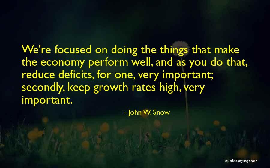 John W. Snow Quotes 1772237