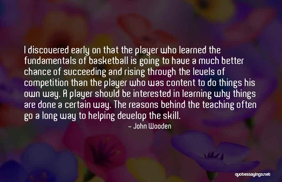 John Wooden Fundamentals Quotes By John Wooden John Wooden Fundamentals Quotes By John Wooden