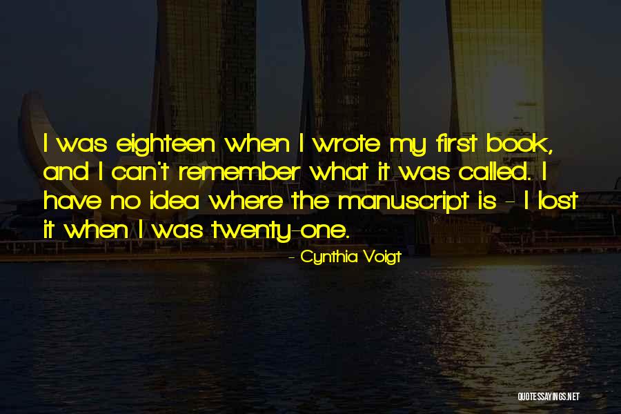 Johnisha Knight Quotes By Cynthia Voigt Johnisha Knight Quotes By Cynthia Voigt