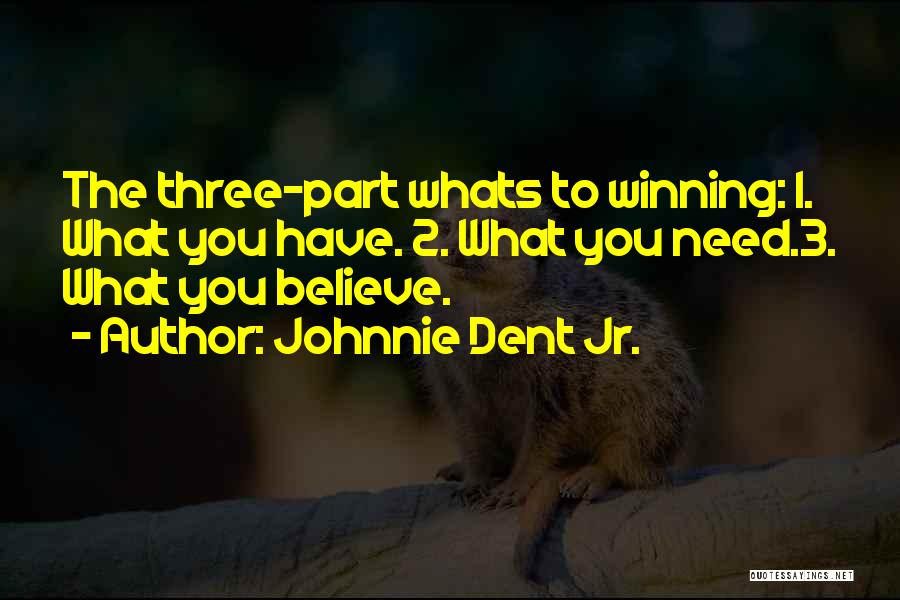 Johnnie To Quotes By Johnnie Dent Jr.