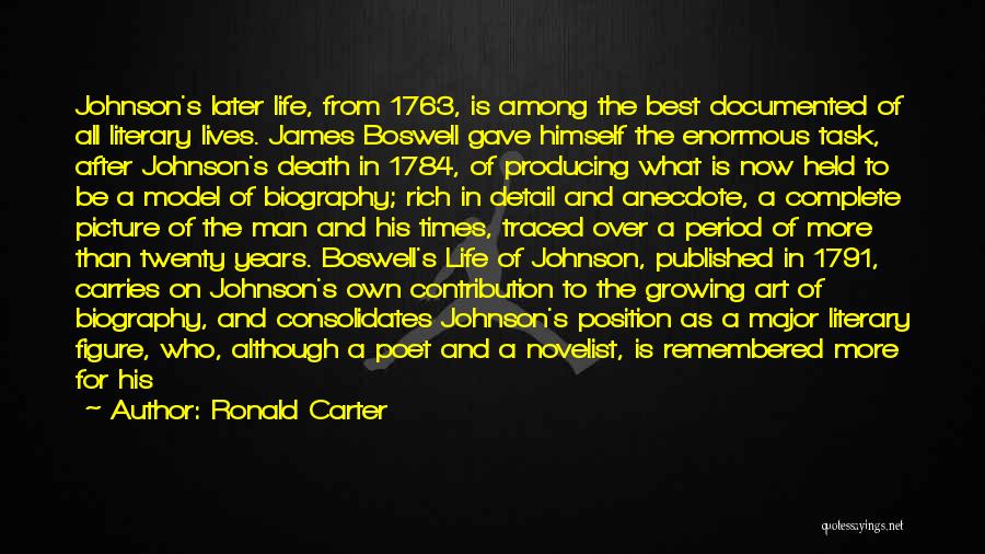 Johnson And Boswell Quotes By Ronald Carter