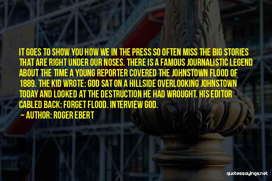 Johnstown Flood Quotes By Roger Ebert