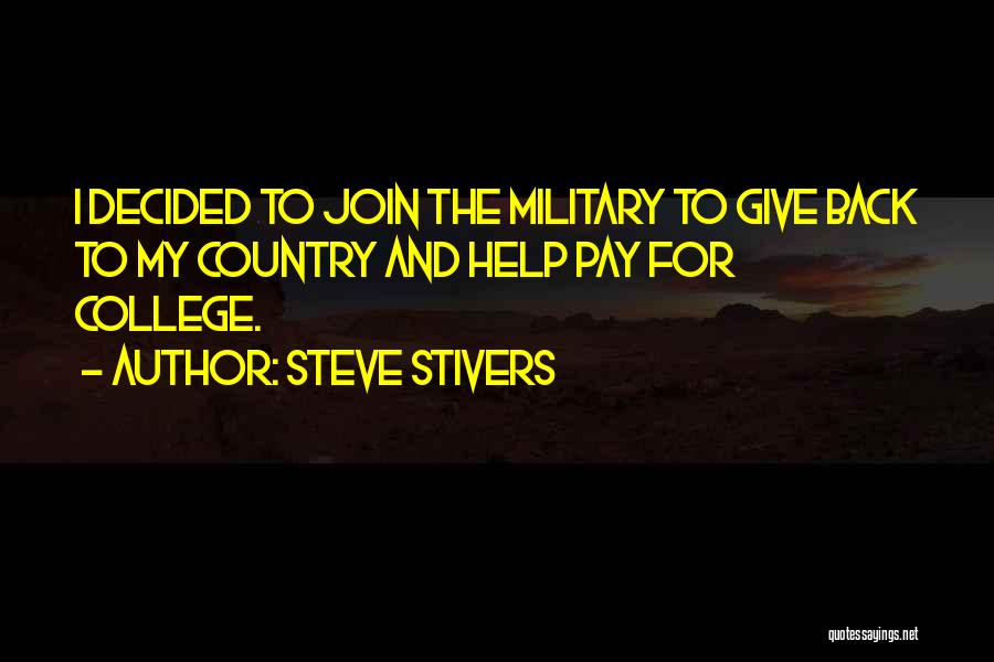 Join Military Quotes By Steve Stivers