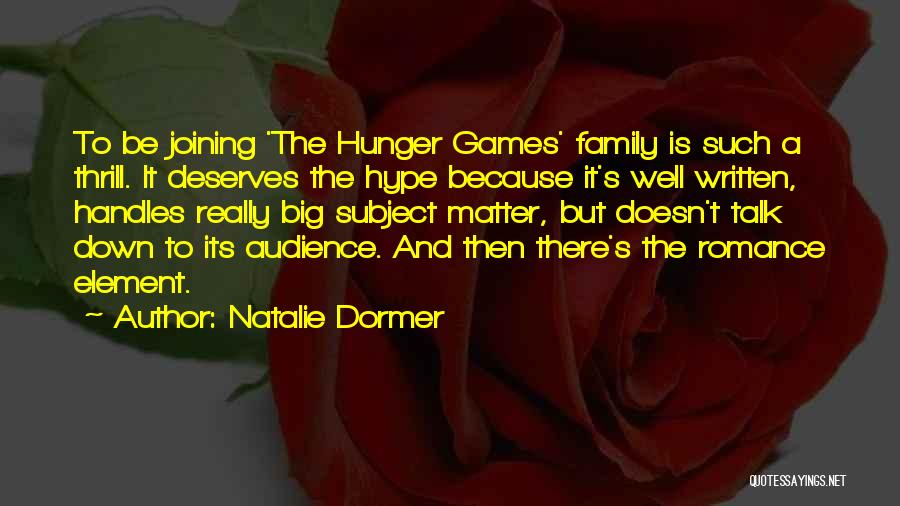 Joining A Family Quotes By Natalie Dormer