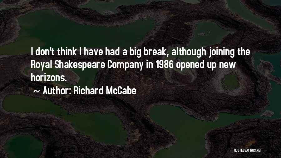 Joining Company Quotes By Richard McCabe