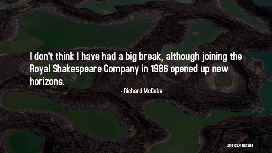 Joining Company Quotes By Richard McCabe