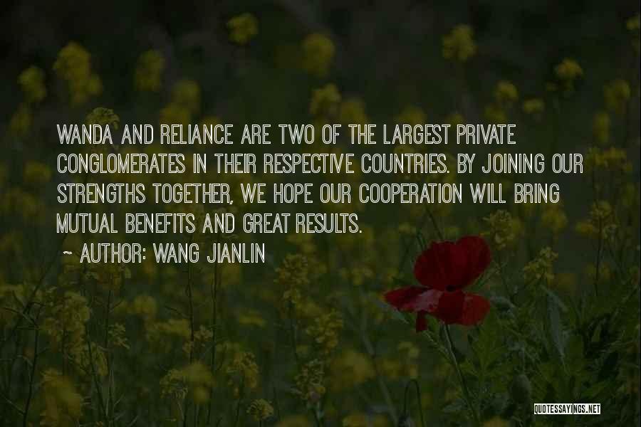 Joining Together Quotes By Wang Jianlin