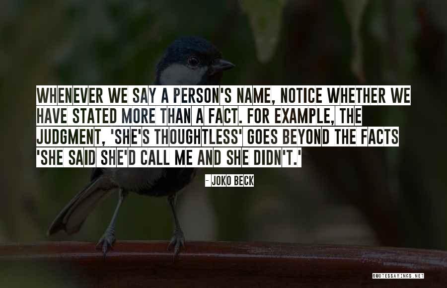 Joko Beck Quotes 760138 Joko Beck Quotes 760138