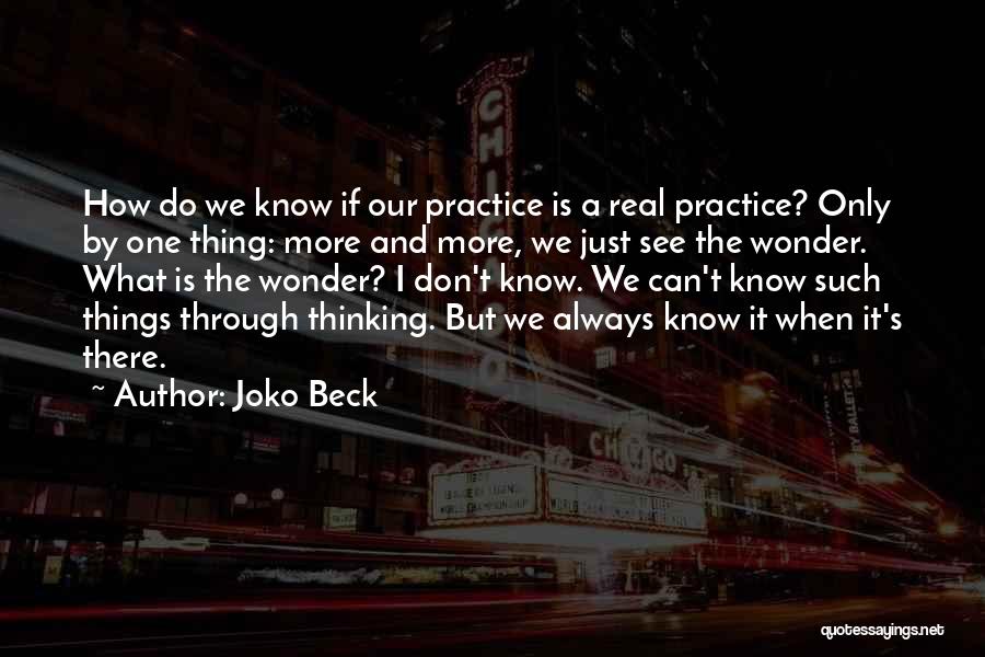 Joko Beck Quotes 905370