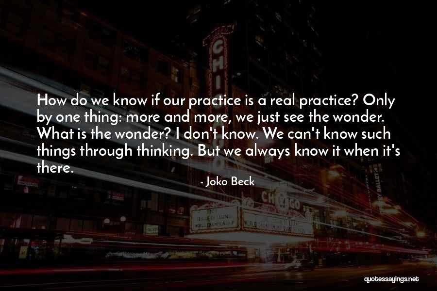 Joko Beck Quotes 905370