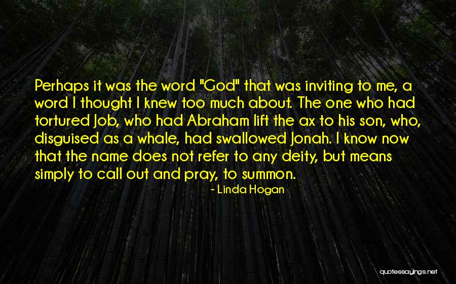 Jonah And The Whale Quotes By Linda Hogan