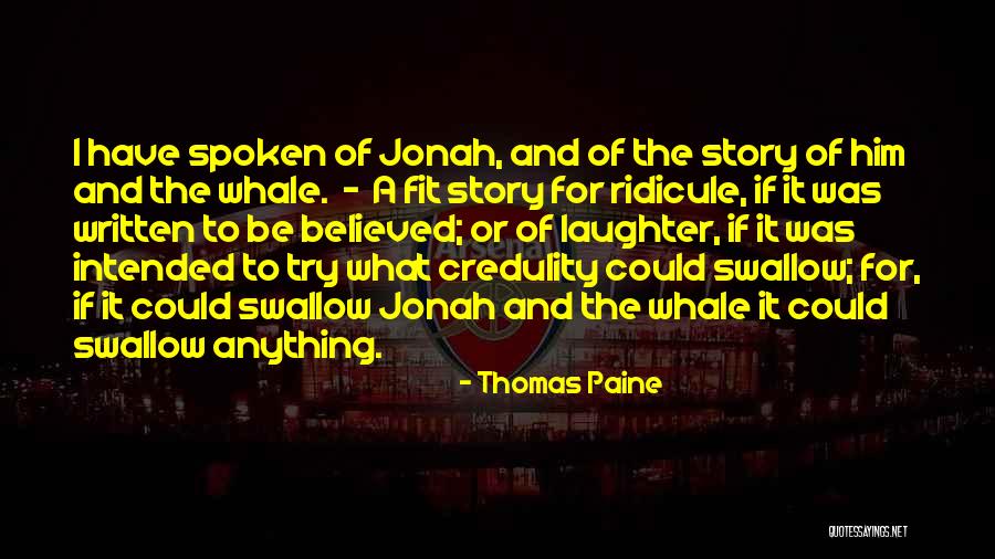 Jonah And The Whale Quotes By Thomas Paine